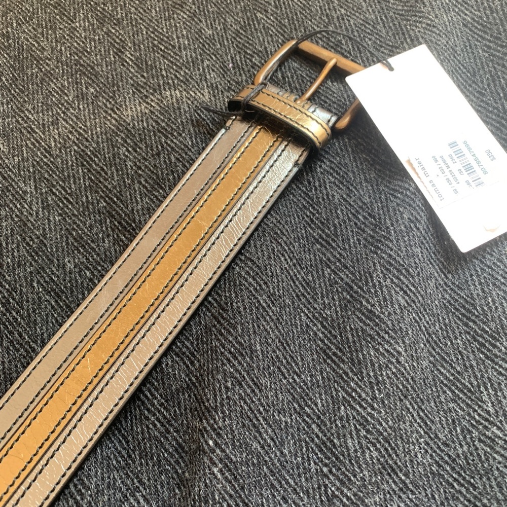 Tomas Maier leather belt-New!